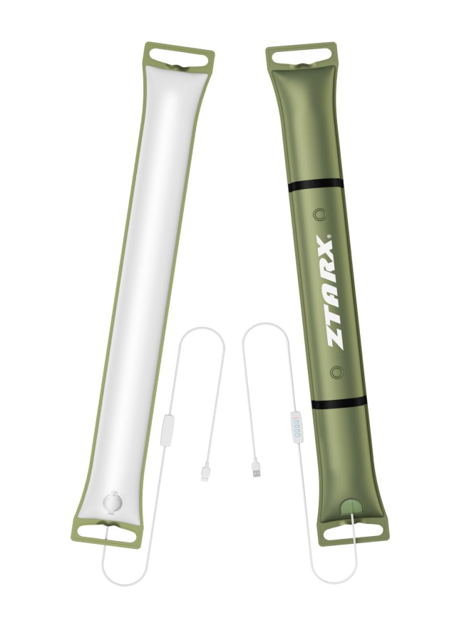Ztarx Tube-1.0-90: USB Charging Inflatable LED Camping Light with Patented Design
