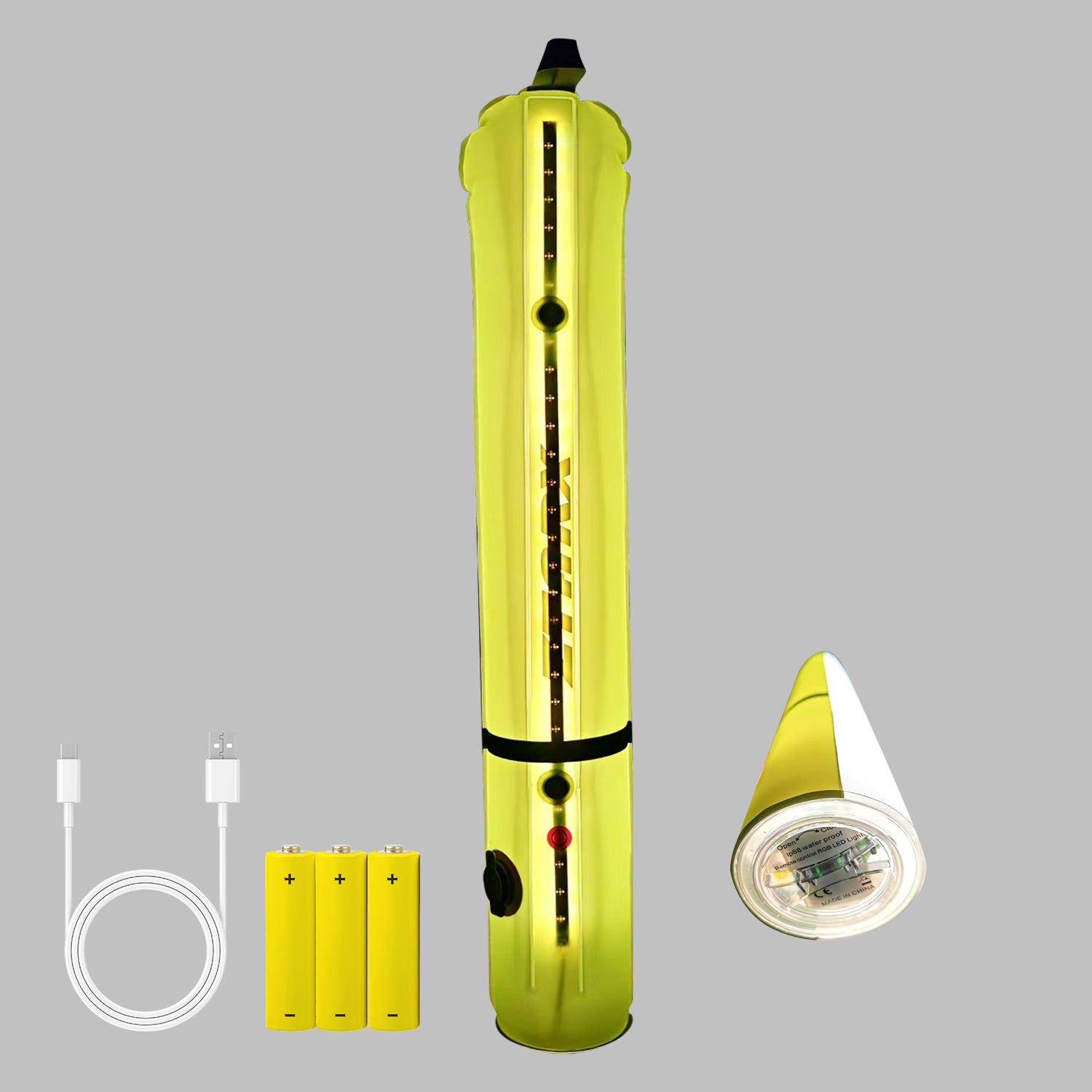 ZTARX USB Charging & AAA Battery Inflatable LED Tube for Camping
