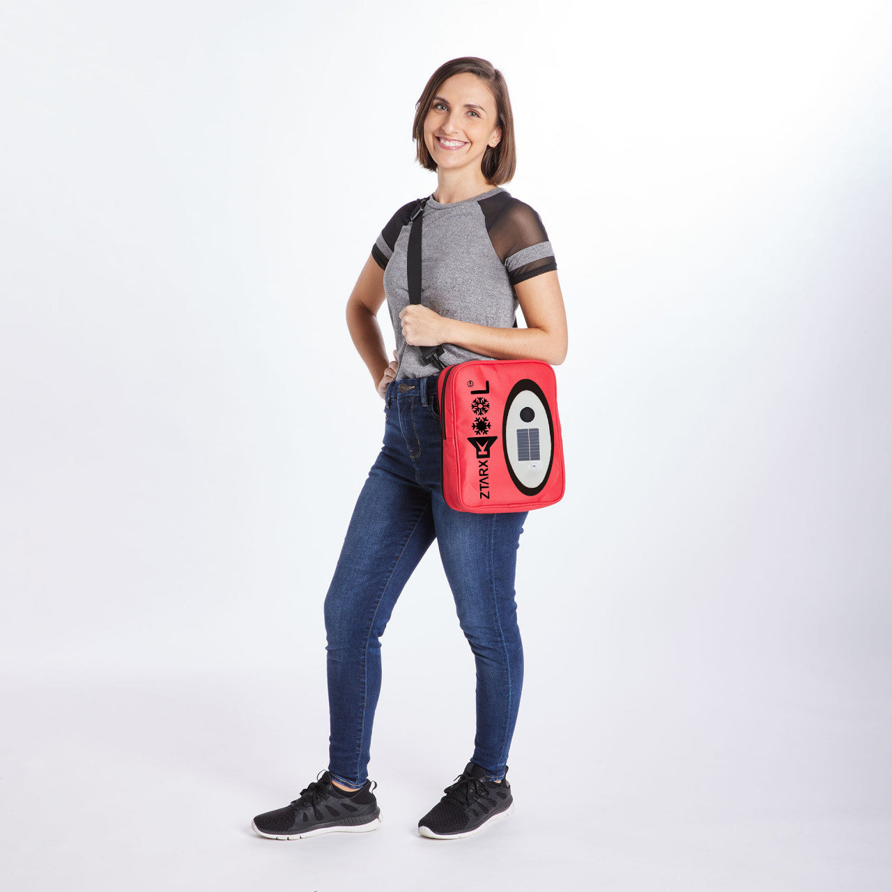 Ztarx S20-NL02-R02 Multifunctional Cooler Bag: Waterproof, Solar & USB Charging, Speaker, LED Lights