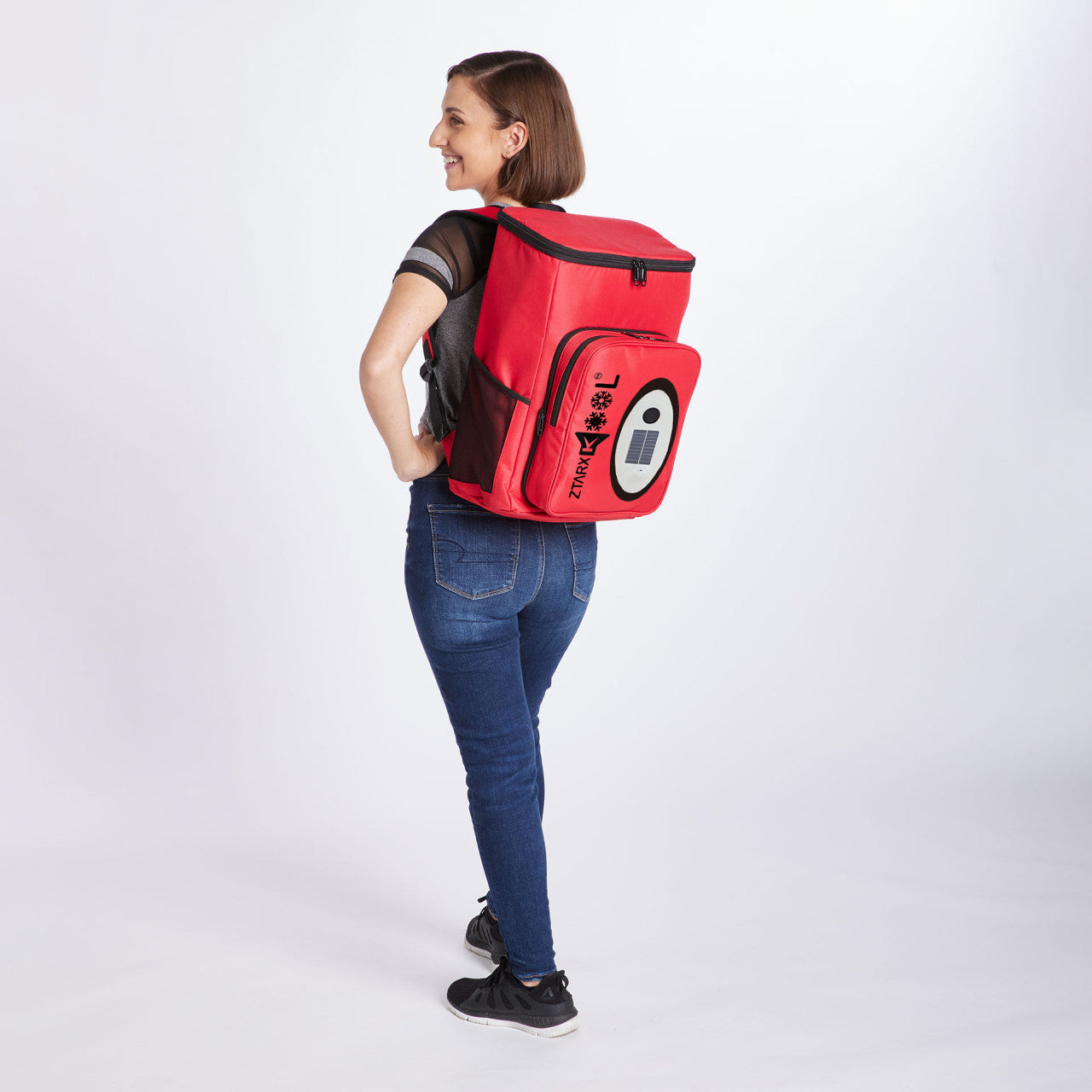 Ztarx S20-NL02-R02 Multifunctional Cooler Bag: Waterproof, Solar & USB Charging, Speaker, LED Lights