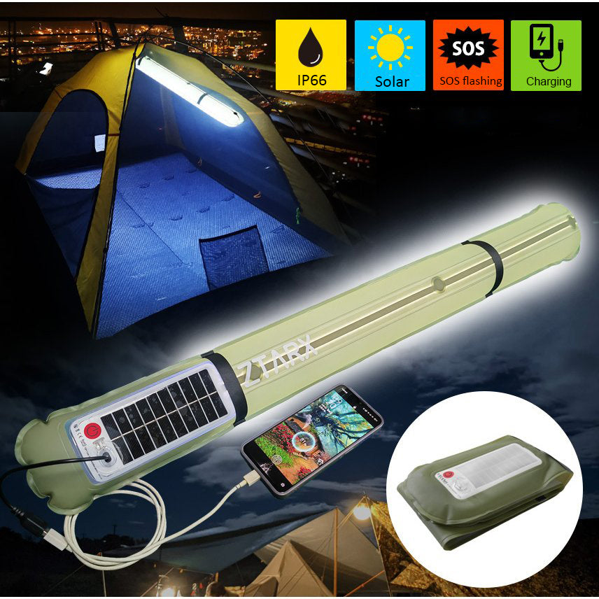 ZTARX Tube-S2.0 Solar & USB Charging Inflatable LED Tube: Versatile Lighting for Outdoor Adventures