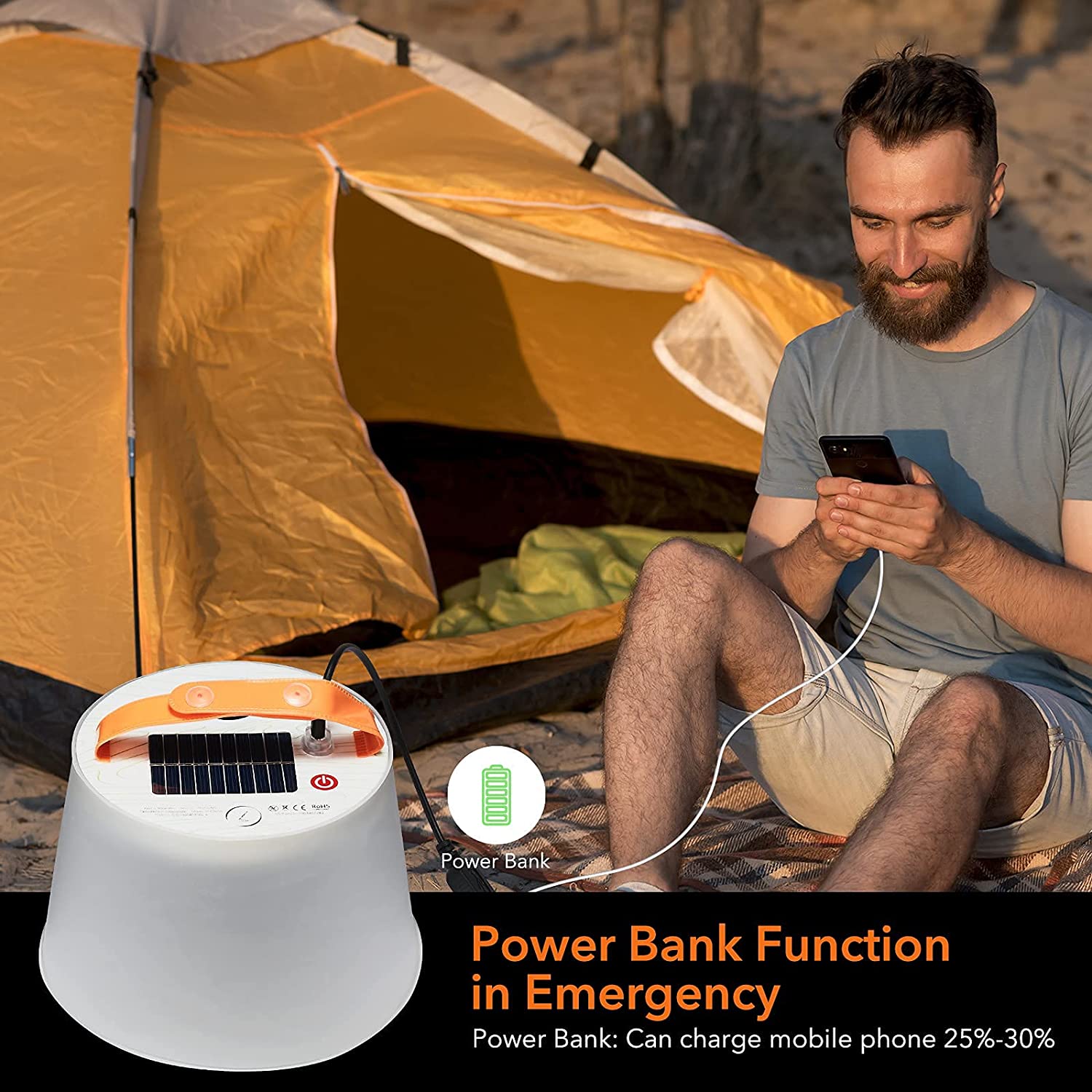 ZTARX V11-ST-R02: Solar&USB Powered Wireless Speaker RGBW LED Lantern