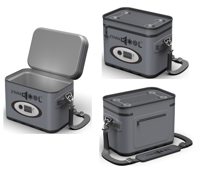 Ztarx S20-SC15-HB15L Mulfiunctional Cooler Bag Sound Waterproof Solar &USB Powered Speaker&LED Lights