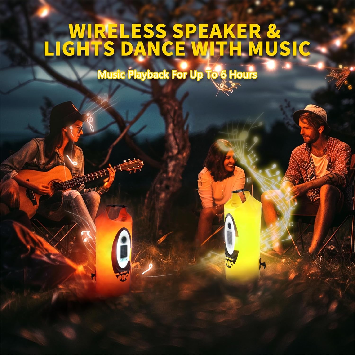 Ztarx S10-CY3-R02 Music Dry Bag Pack Bag (Yellow)