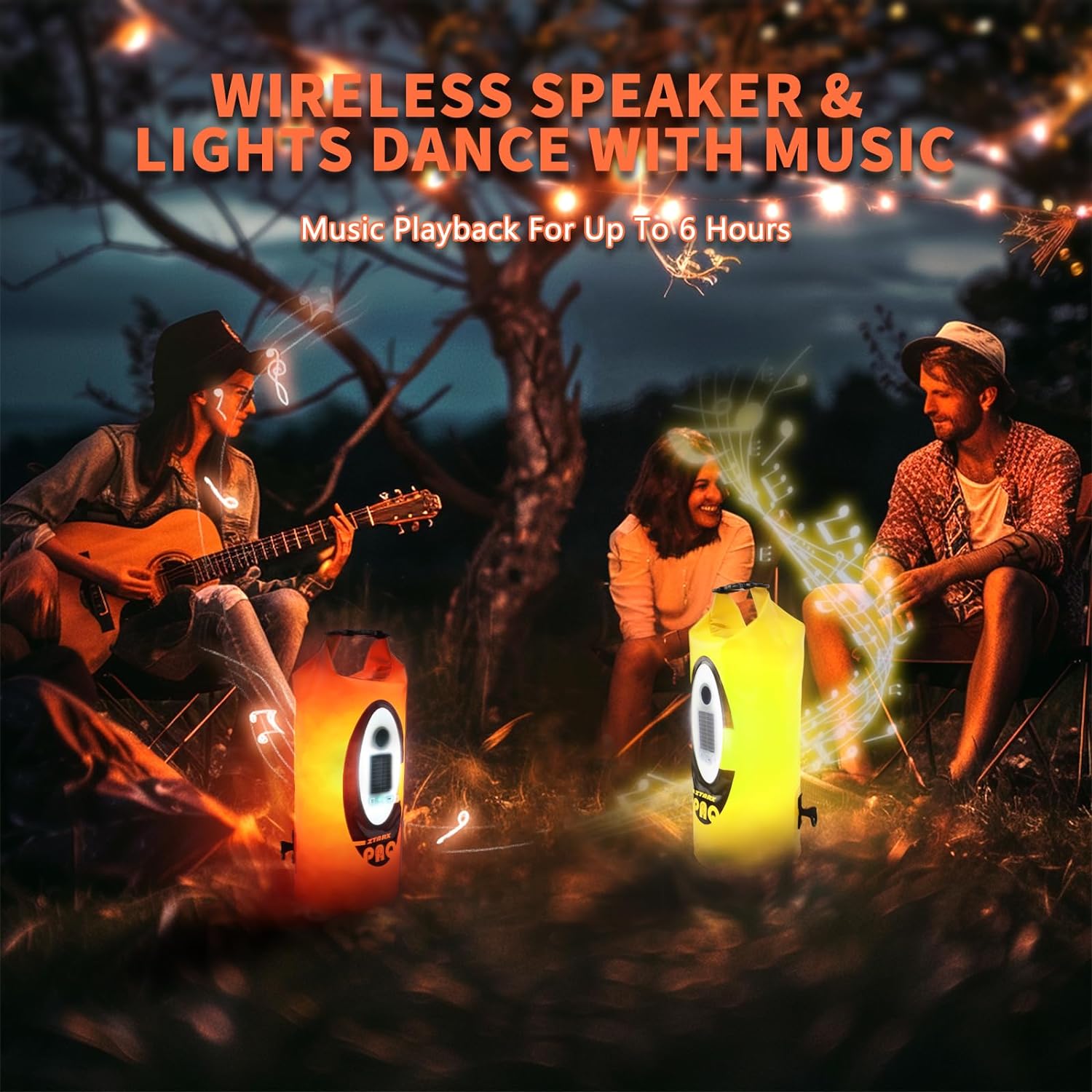 Ztarx S10-CY3-R02 Music Dry Bag Pack Bag (Orange)