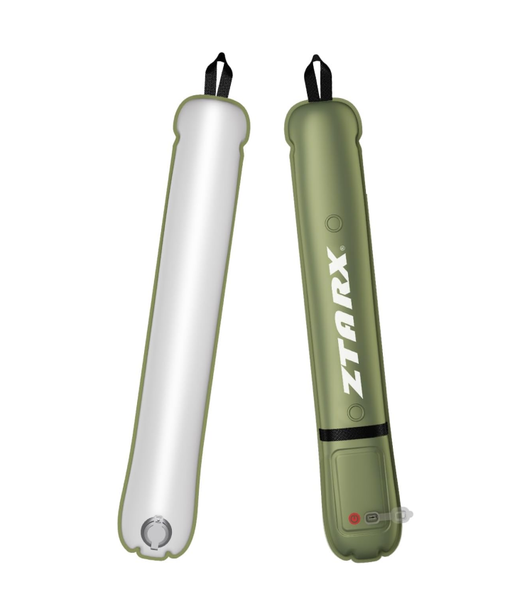 Ztarx Tube-B2.0 Inflatable LED Camping Light: USB Charging, Stepless Dimming, and Waterproof Design