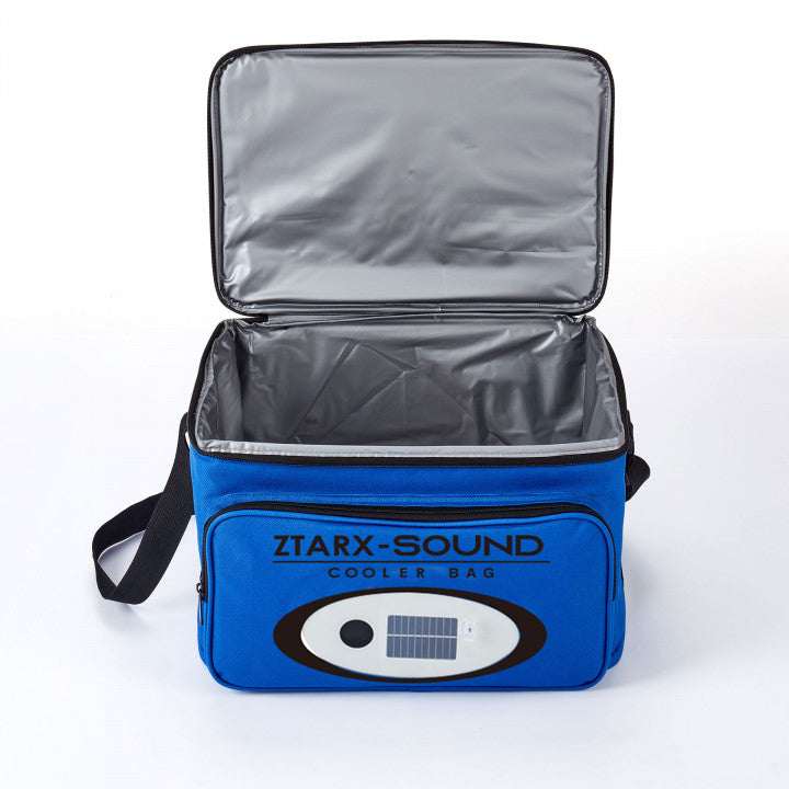 ZTARX S20-PO1-R02 Waterproof Solar&USB Charging Cooler Bag with Bluetooth Speaker & LED Lights & Power Bank (Blue) - S20-PO1-R02