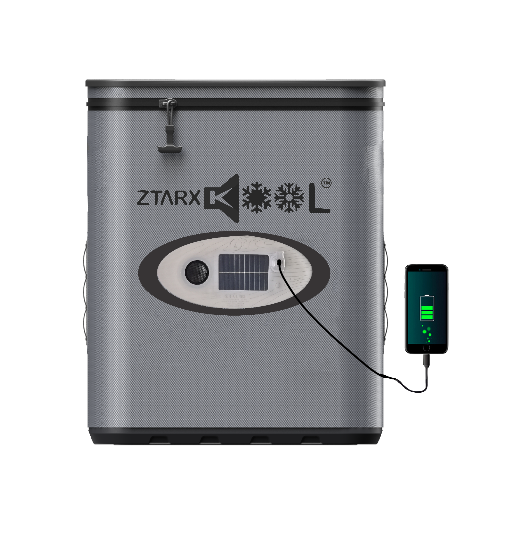 Ztarx S20-SC21-BP21L Multifunctional Cooler Bag: Sound-Waterproof Solar &USB Powered Speaker&LED Lights