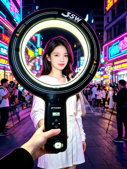 ZTARX Newest Battery Built-in Inflatable Ring Light GC35-R for Photography and Live Streaming