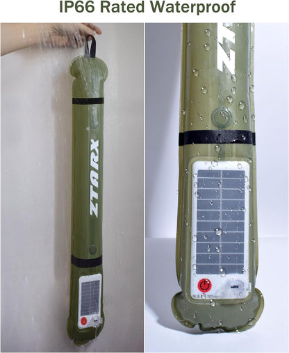 ZTARX Solar & USB Charging Inflatable LED Tube: Versatile Lighting for Outdoor Adventures