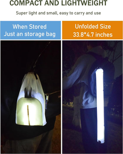 ZTARX Solar & USB Charging Inflatable LED Tube for Outdoor Adventures