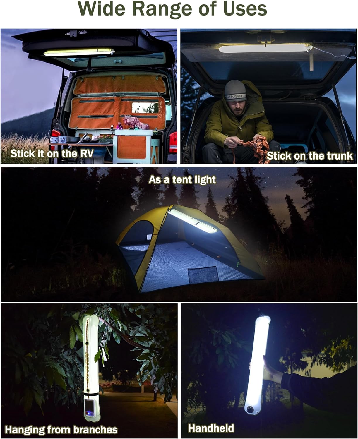 ZTARX S60 Solar & USB Charging Inflatable LED Tube: Versatile Lighting for Outdoor Adventures
