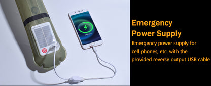ZTARX S60 Solar & USB Charging Inflatable LED Tube: Versatile Lighting for Outdoor Adventures
