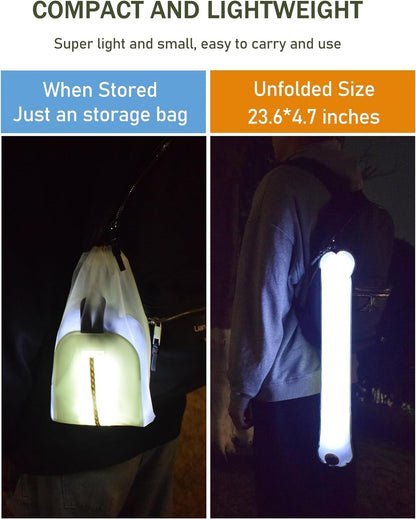 ZTARX S60 Solar & USB Charging Inflatable LED Tube: Versatile Lighting for Outdoor Adventures
