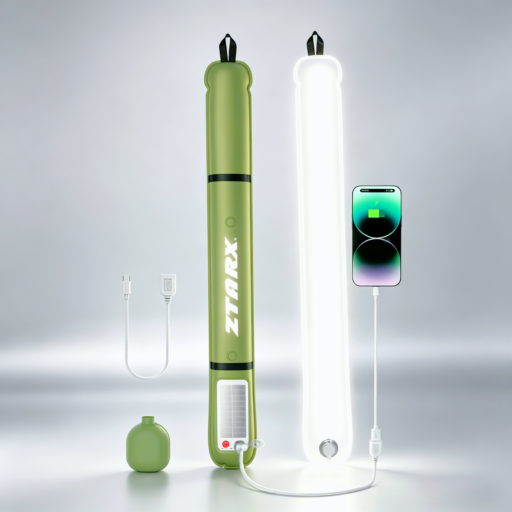 ZTARX Tube-S2.0 Solar & USB Charging Inflatable LED Tube: Versatile Lighting for Outdoor Adventures